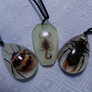 Glow-in-the-Dark Insect Pendants